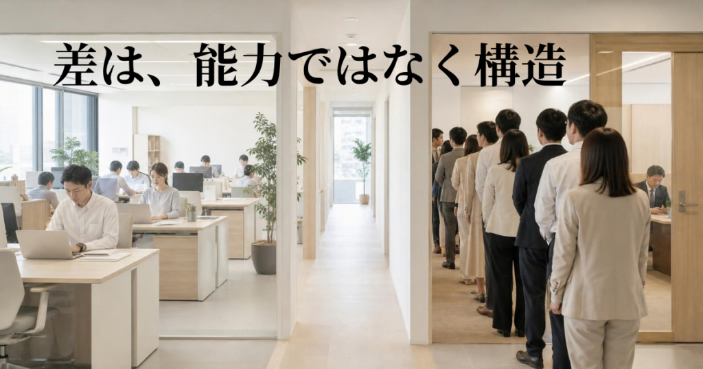 失敗する会社の組織構造　―　伸びる会社との比較で分かること